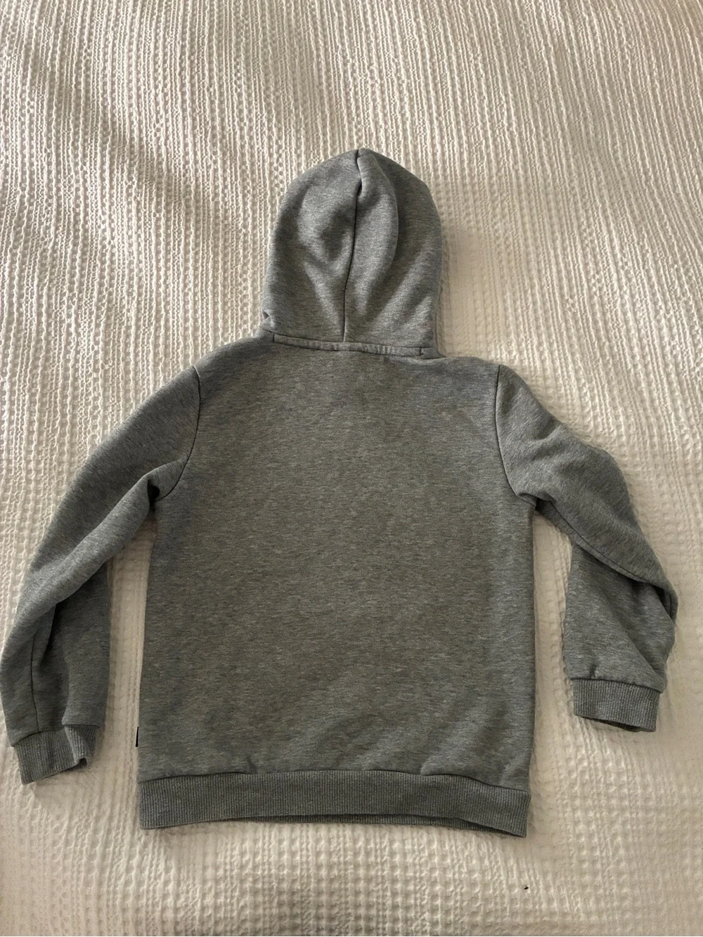 Puma Gray Kids' Hooded Sweatshirt with White Logo